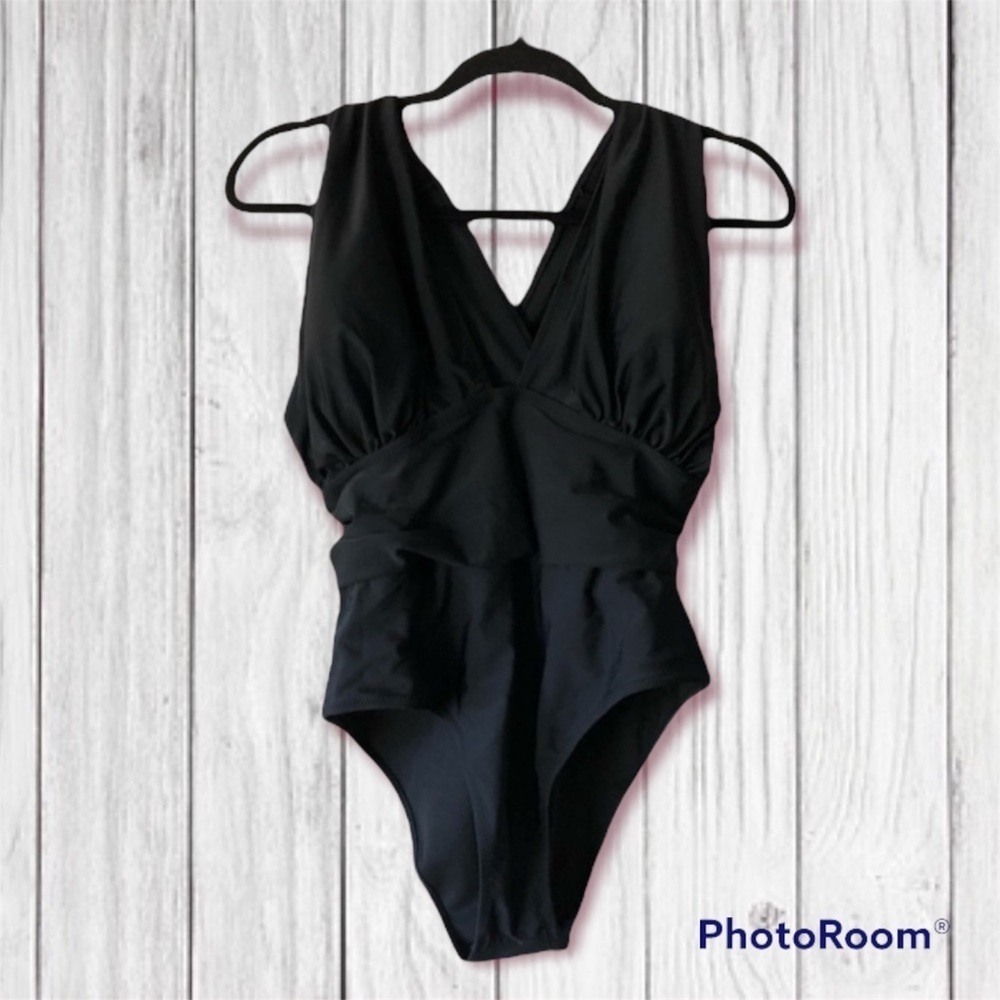 Unbranded black one piece swimsuit